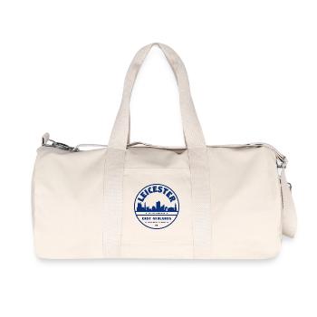 Timbre de la Skyline des East Midlands - Sac de sport en toile recyclée Stanley/Stella - blanc naturel - Devant