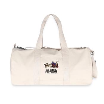 Déclaration des pompiers professionnels - Sac de sport en toile recyclée Stanley/Stella - blanc naturel - Devant