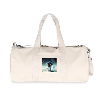 Le petit astronaute sur une planète - Sac de sport en toile recyclée Stanley/Stella - blanc naturel - Devant