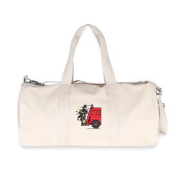 Pompier pompier pompier sauveteur - Sac de sport en toile recyclée Stanley/Stella - blanc naturel - Devant