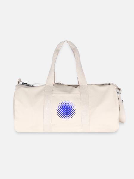 Blue Point - Recycelte Canvas-Sporttasche von Stanley/Stella - Naturweiß