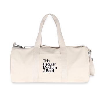 Typographer - Typography - Design - Recycled Canvas Sports Bag by Stanley/Stella - natural - Front