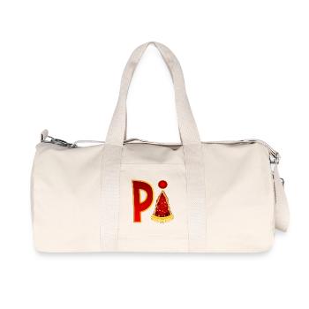 PIZZA MATHEMATICS - PI - Recycled Canvas Sports Bag by Stanley/Stella - natural - Front