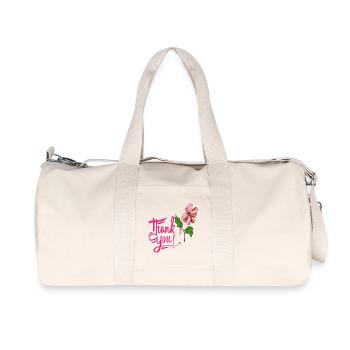 thank you, thank you - Recycled Canvas Sports Bag by Stanley/Stella - natural - Front