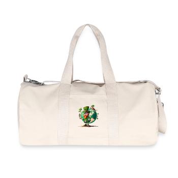 World Happiness Leprechaun - Recycled Canvas Sports Bag by Stanley/Stella - natural - Front