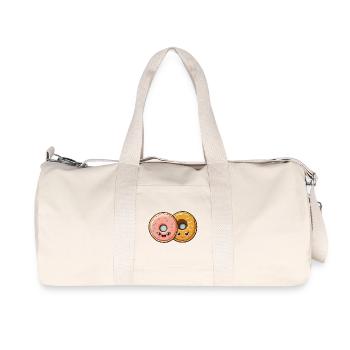 Aimer les beignets - Sac de sport en toile recyclée Stanley/Stella - blanc naturel - Devant