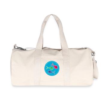 SARDINE. POISSON. POISSON D'AVRIL. PÂQUES. MER - Sac de sport en toile recyclée Stanley/Stella - blanc naturel - Devant