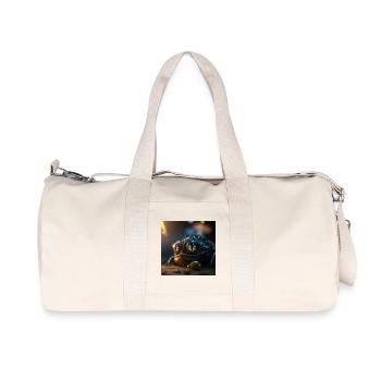 Photo macro créature 01 - Sac de sport en toile recyclée Stanley/Stella - blanc naturel - Devant