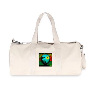 Surreal 03 - Recycelte Canvas-Sporttasche von Stanley/Stella - Naturweiß - Vorne