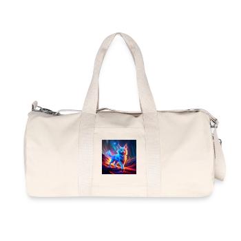 Merveilleux chat bleu. - Sac de sport en toile recyclée Stanley/Stella - blanc naturel - Devant