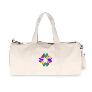 BONNE FÊTE MAMAN. MAMAN. FÊTE DES MÈRES. COEUR - Sac de sport en toile recyclée Stanley/Stella - blanc naturel - Devant