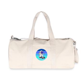 spaceman, astronaute, fusée - Sac de sport en toile recyclée Stanley/Stella - blanc naturel - Devant