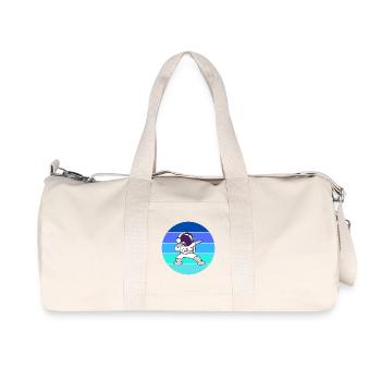 Astronaut, Raumfahrer, Rakete - Recycelte Canvas-Sporttasche von Stanley/Stella - Naturweiß - Vorne
