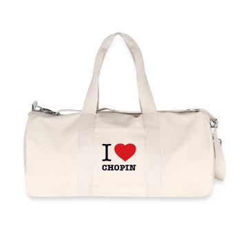 I LOVE CHOPIN - Recycled Canvas Sports Bag by Stanley/Stella - natural - Front