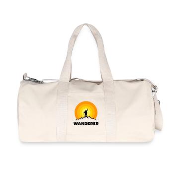 Wanderer Wandern Wanderung Bergwandern Spruch - Recycelte Canvas-Sporttasche von Stanley/Stella - Naturweiß - Vorne