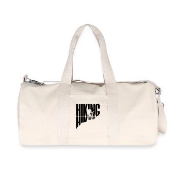 Hiker Saying Hiking Mountain Hike Mountain Peaks - Recycled Canvas Sports Bag by Stanley/Stella - natural - Front