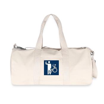 Tous les handicaps ne sont pas visibles * - Sac de sport en toile recyclée Stanley/Stella - blanc naturel - Devant
