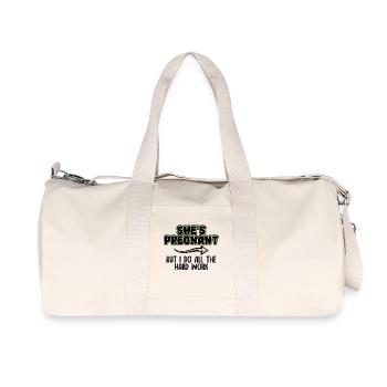 Déclaration du père enceinte Parents Bonheur familial - Sac de sport en toile recyclée Stanley/Stella - blanc naturel - Devant