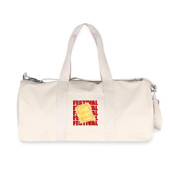 Music Festivals Ravioli PASTA NOODLE CAMPING FOOD - Recycled Canvas Sports Bag by Stanley/Stella - natural - Front