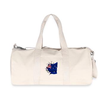 Flag of Australia - Australia - Flag Broken - Recycled Canvas Sports Bag by Stanley/Stella - natural - Front