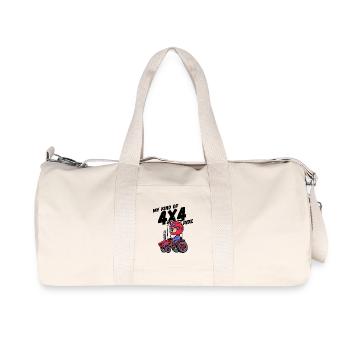 Déclaration sur les tracteurs de véhicules utilitaires Vie à la campagne Jeune agriculteur - Sac de sport en toile recyclée Stanley/Stella - blanc naturel - Devant