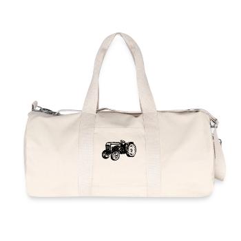 Tracteur agricole agricole Véhicule à moteur Agriculture - Sac de sport en toile recyclée Stanley/Stella - blanc naturel - Devant
