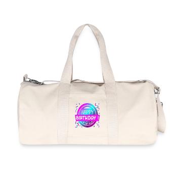 HAPPY BIRTHDAY GREETINGS - CONGRATULATIONS SAYINGS - Recycled Canvas Sports Bag by Stanley/Stella - natural - Front