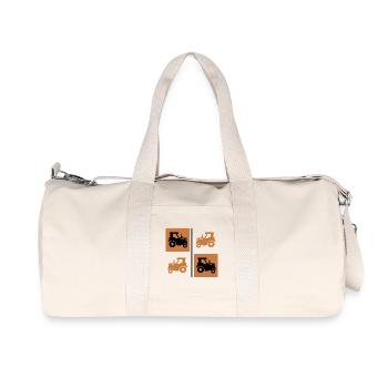 tracteur véhicule à moteur tracteur de terrain tracteur Bauer - Sac de sport en toile recyclée Stanley/Stella - blanc naturel - Devant