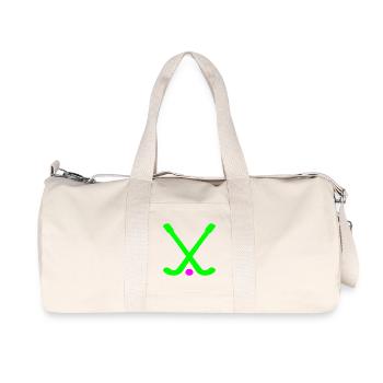 Bâtons de hockey sur gazon - Hockey en salle - Sac de sport en toile recyclée Stanley/Stella - blanc naturel - Devant