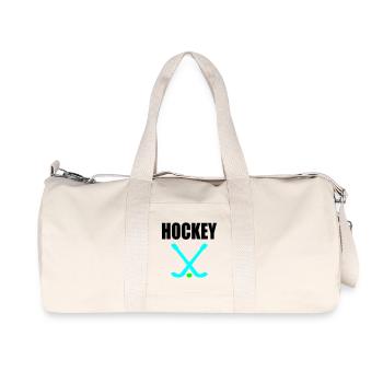 HOCKEY-BALLE - HOCKEY SUR GAZON - Sac de sport en toile recyclée Stanley/Stella - blanc naturel - Devant