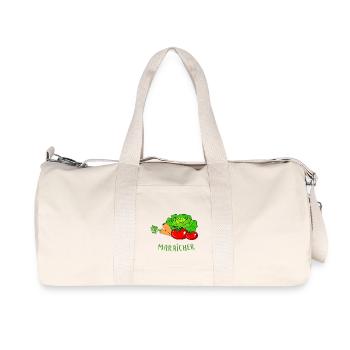 Maraicher - Sac de sport en toile recyclée Stanley/Stella - blanc naturel - Devant