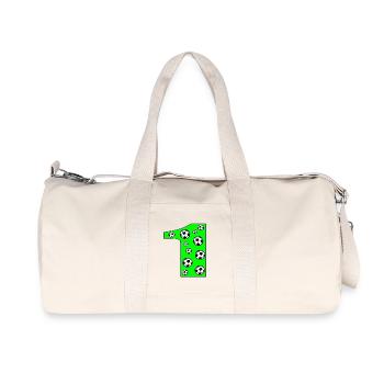 Numéro 1 - NUMÉRO UN - FOOTBALL - Sac de sport en toile recyclée Stanley/Stella - blanc naturel - Devant