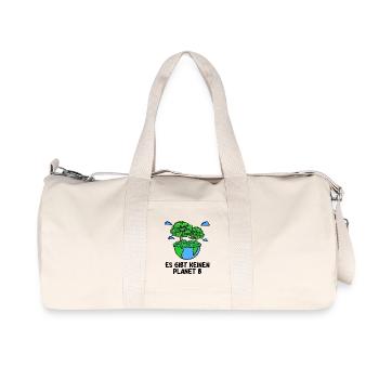 Erde Statement Planet Baum Naturschutz Natur - Recycelte Canvas-Sporttasche von Stanley/Stella - Naturweiß - Vorne
