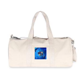 Wonderful dream catcher and butterflies. - Recycled Canvas Sports Bag by Stanley/Stella - natural - Front