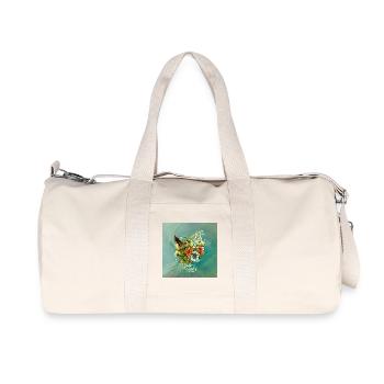La beauté des oiseaux et des fleurs ensemble. - Sac de sport en toile recyclée Stanley/Stella - blanc naturel - Devant