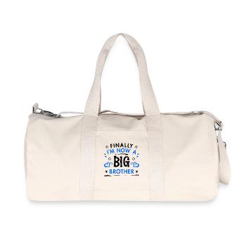 Déclaration de cœur Fier grand frère Cœur de frère - Sac de sport en toile recyclée Stanley/Stella - blanc naturel - Devant