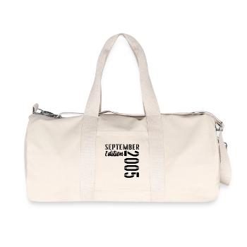 21ST BIRTHDAY SEPTEMBER 2005 - 21 years old - Recycled Canvas Sports Bag by Stanley/Stella - natural - Front