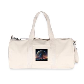 Megalopolis Alien 02 - Recycelte Canvas-Sporttasche von Stanley/Stella - Naturweiß - Vorne