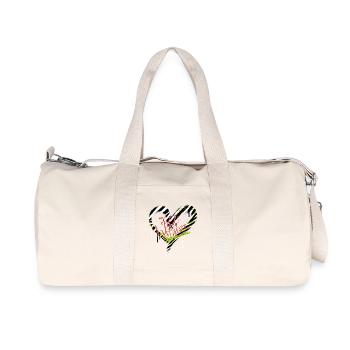 Wild at Heart - Recycled Canvas Sports Bag by Stanley/Stella - natural - Front