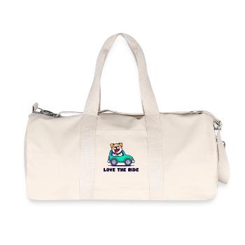 Pet Statement Dog Cuddly Toy Pets - Recycled Canvas Sports Bag by Stanley/Stella - natural - Front