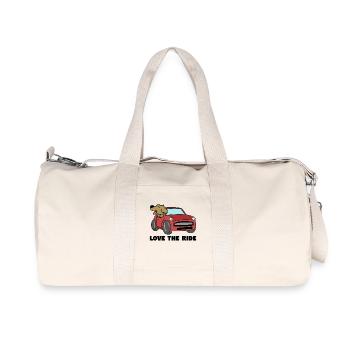 Dog Statement Stuffed Animal Pets Favorite Animal - Recycled Canvas Sports Bag by Stanley/Stella - natural - Front
