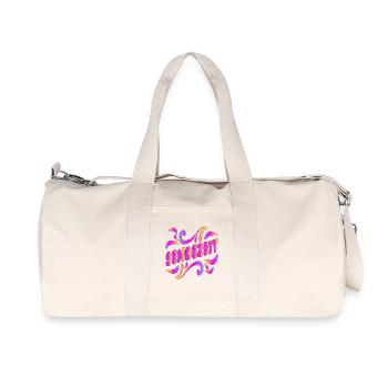 SENDEZEIT - Recycelte Canvas-Sporttasche von Stanley/Stella - Naturweiß - Vorne