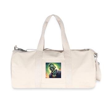 Zombie Halloween Edition 2023! Printflow. - Recycelte Canvas-Sporttasche von Stanley/Stella - Naturweiß - Vorne