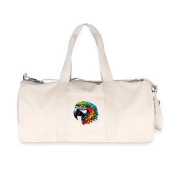 Parrot Macaw - Recycled Canvas Sports Bag by Stanley/Stella - natural - Front