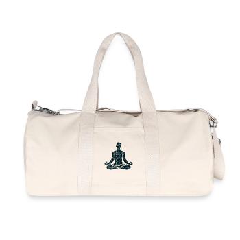 Meditative Pose - Recycled Canvas Sports Bag by Stanley/Stella - natural - Front