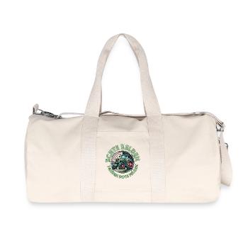echte helden fahren rote felgen traktor trekker - Recycelte Canvas-Sporttasche von Stanley/Stella - Naturweiß - Vorne
