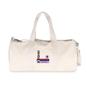 Rügen Segel Klub Emblem - Recycelte Canvas-Sporttasche von Stanley/Stella - Naturweiß - Vorne