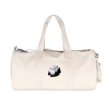 Moon. Sometimes quiet is violent - Recycled Canvas Sports Bag by Stanley/Stella - natural - Front