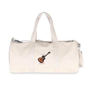 I love the guitar - Recycled Canvas Sports Bag by Stanley/Stella - natural - Front