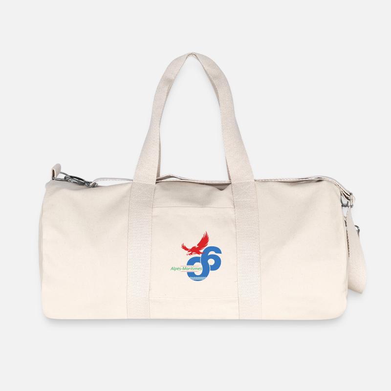 Alpes-Maritimes - Recycelte Canvas-Sporttasche von Stanley/Stella - Naturweiß